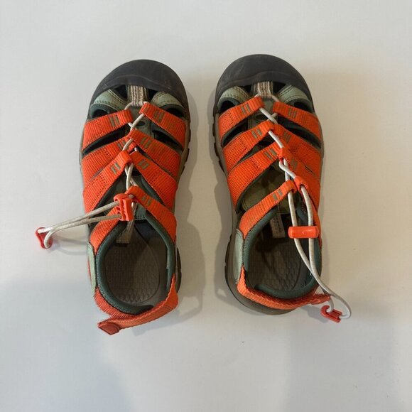 Keen Green & Orange Unisex-Child Kids Easy On Water Shoes Sandals - Picture 6 of 8